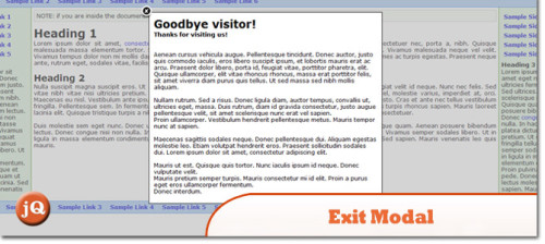 Exit-Modal