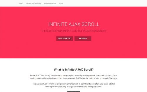 Оптимизированный для SEO бесконечный плагин прокрутки для jQuery.