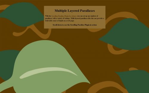 Scrolling Parallax - новый плагин jQuery, который связывает эффект параллакса с полосами прокрутки и колесиком мыши
