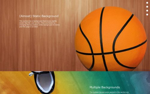 jQuery Parallax - это сценарий, который имитирует эффект параллакса