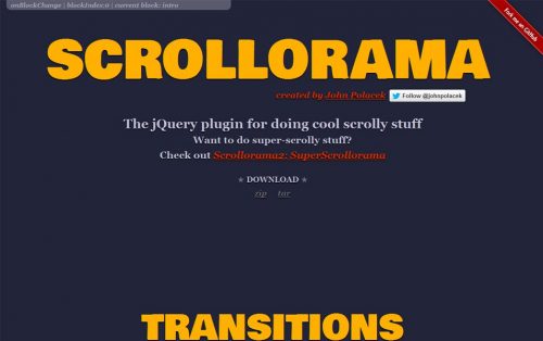 Плагин jQuery для создания классных прокручиваемых материалов.