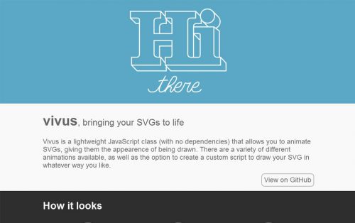 Vivus - это легкий класс JavaScript (без зависимостей)
